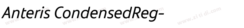 Anteris CondensedReg字体转换